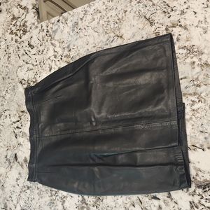 Vintage leather skirt